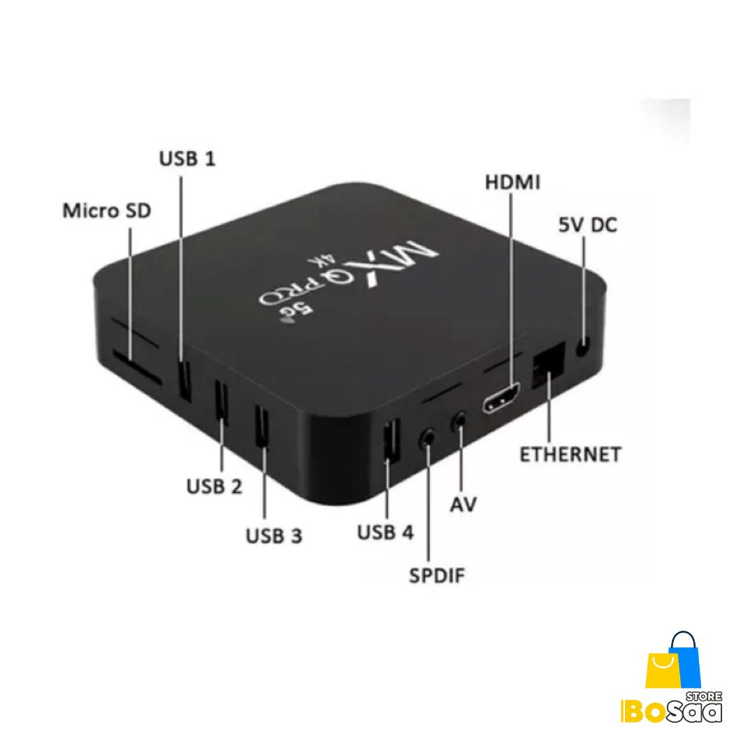 Decodificador TV BOX PRO Transformador de TV a Smart TV + de 1000 Canales HD 4K