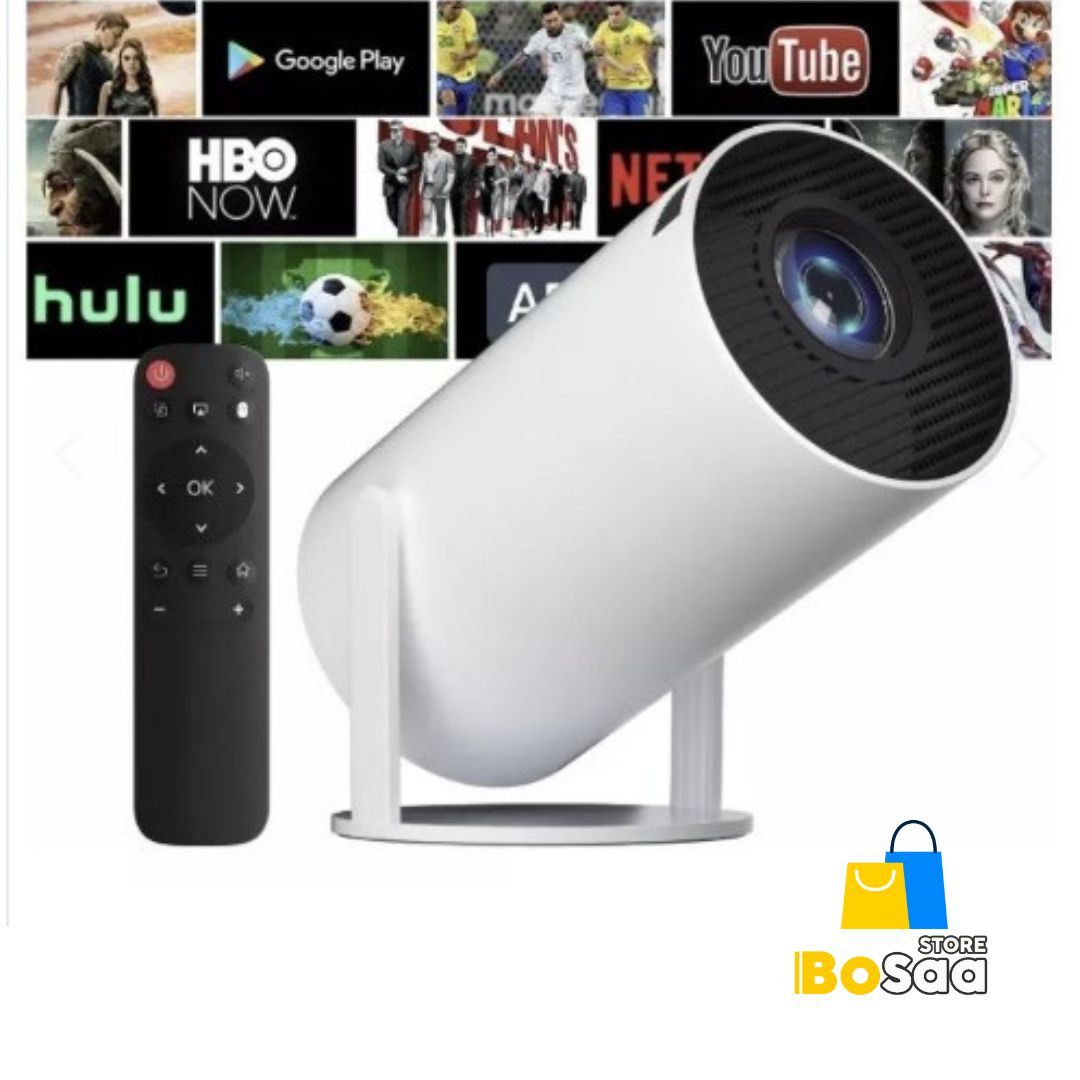 Proyector para teléfonos con control remoto  incluye Netflix YouTube  Amazon Prime y más